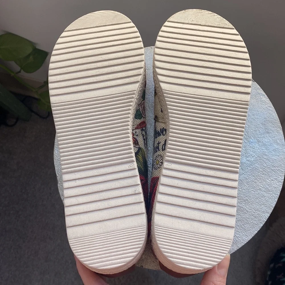Platform Floral Canvas Espadrilles